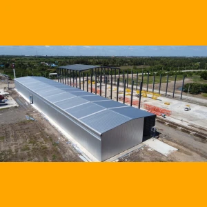 ผลงานโกดังสำเร็จรูป HW-HB ขนาด 25x68x9.20 เมตร